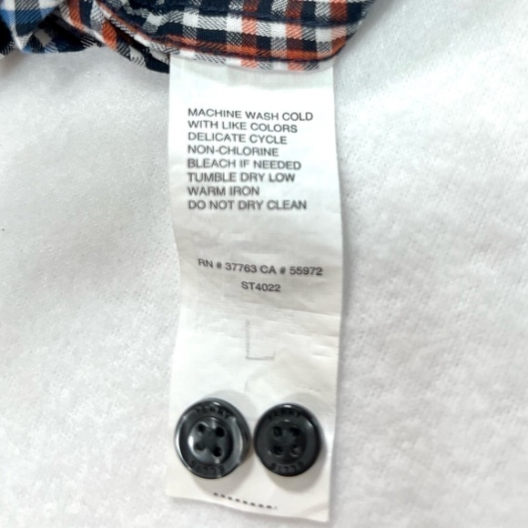 PERRY ELLIS Men's Slim Fit Stretch Multi-Color Long Sleeve Button Shirt‎ Size L - Picture 8 of 10